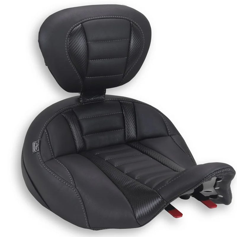 デラックスツーリング・ソロシート バックレスト付 (ガンメタル)