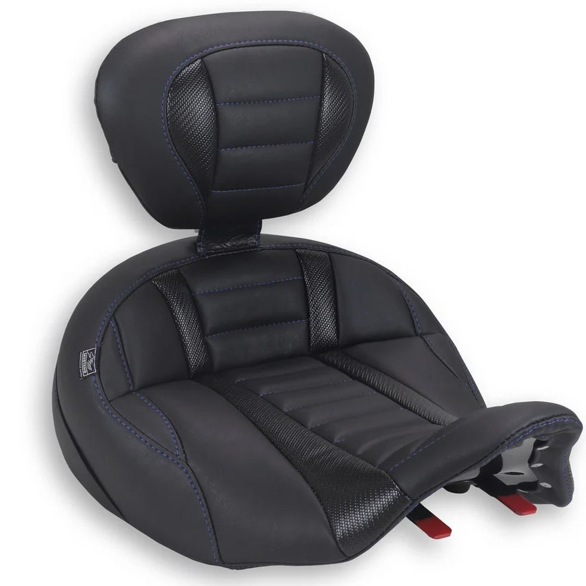 デラックスツーリング・ソロシート バックレスト付 (スカイブルー)