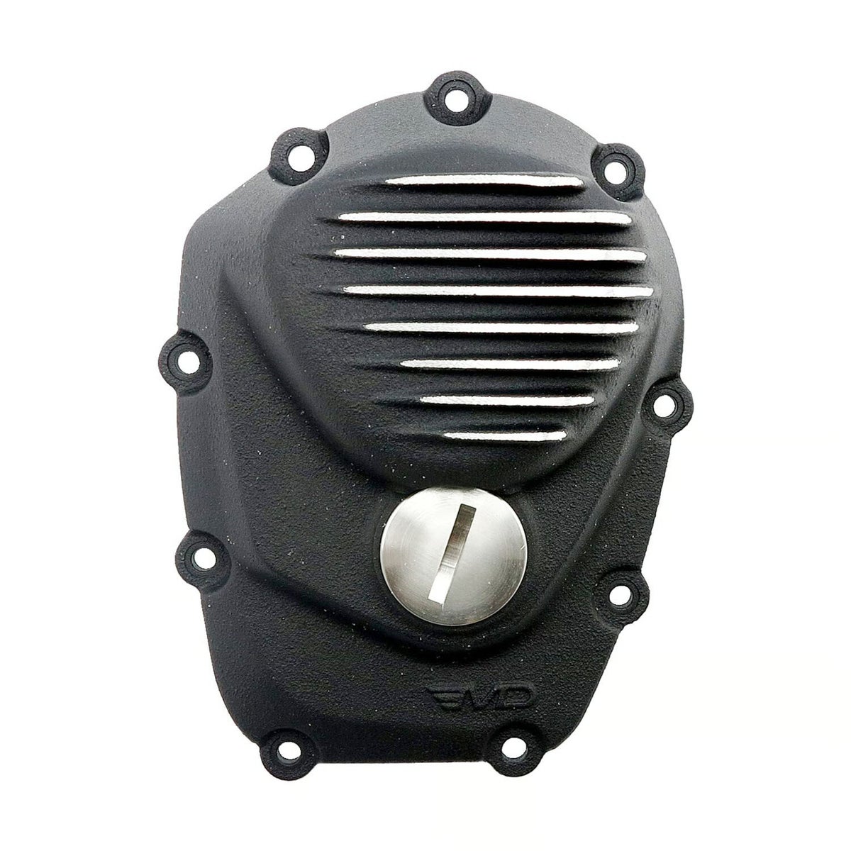 M8 ツーリング、ソフテイル リブデザイン カムカバー ブラックコントラスト EMD