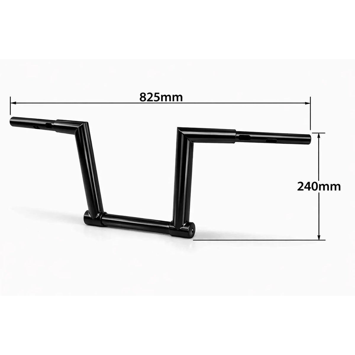 Flip2 フラット ミニエイプハンドルバー 1インチクランプ (マットブラック)3