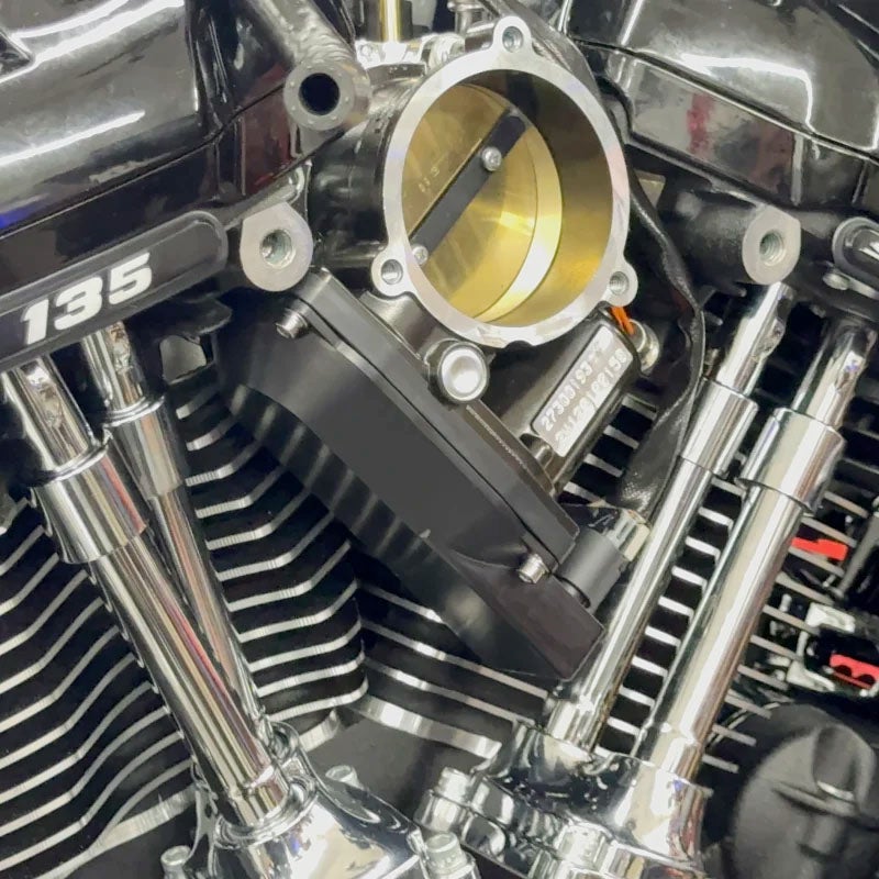 M8 ツーリング、ソフテイル スロットルボディーカバー ブラック NAMZ 2