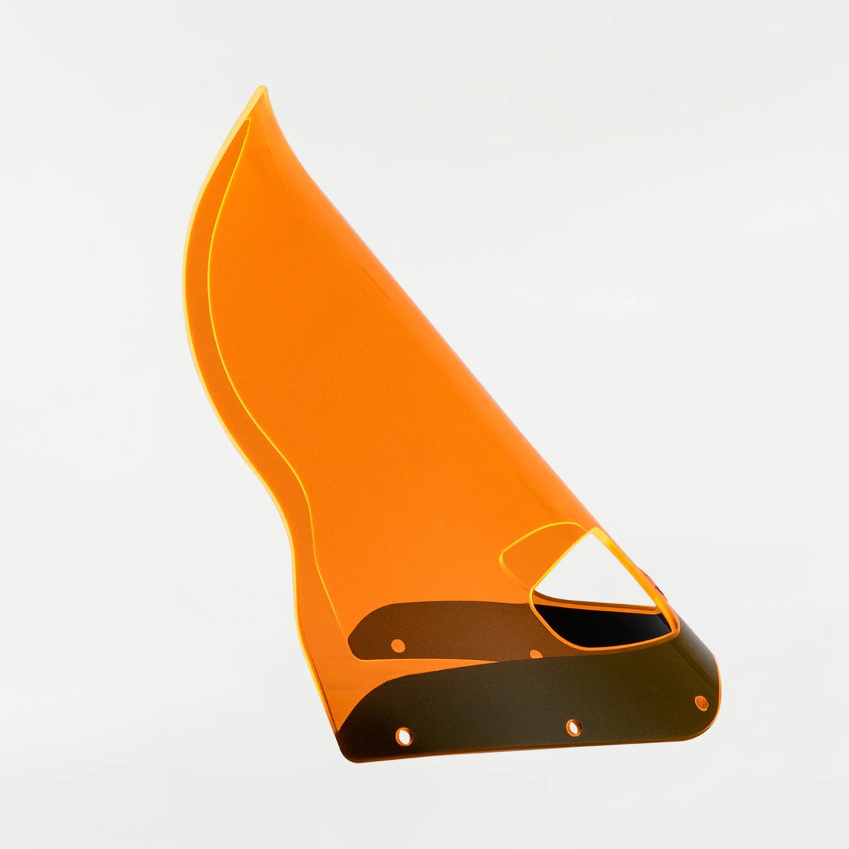 ロードウォリアー・フェアリング用 15インチ Flareウィンドシールド (オレンジアイス)3