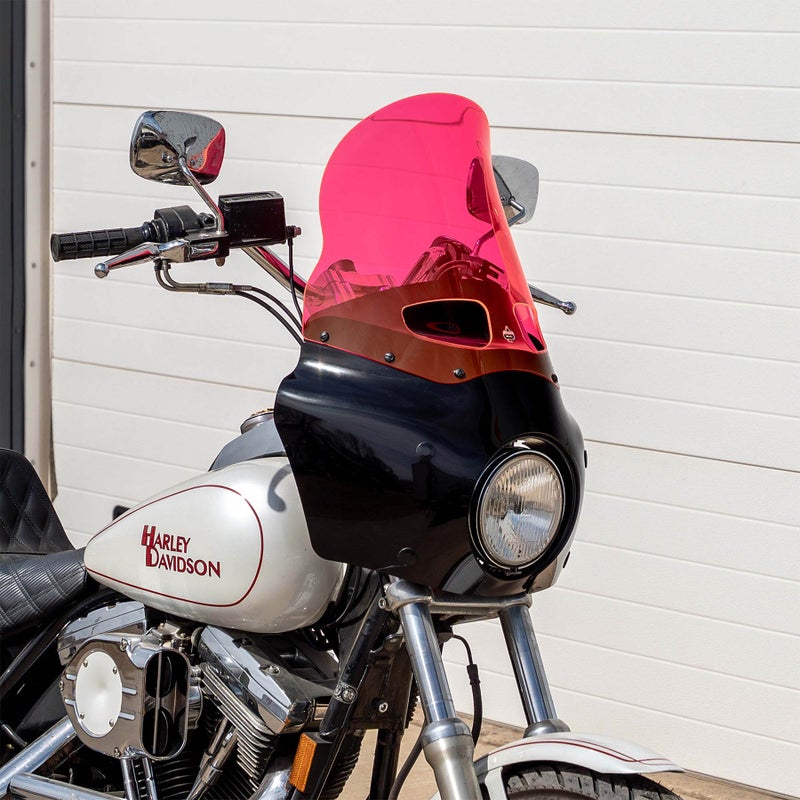 ロードウォリアー・フェアリング用 15インチ Flareウィンドシールド (ピンクアイス)