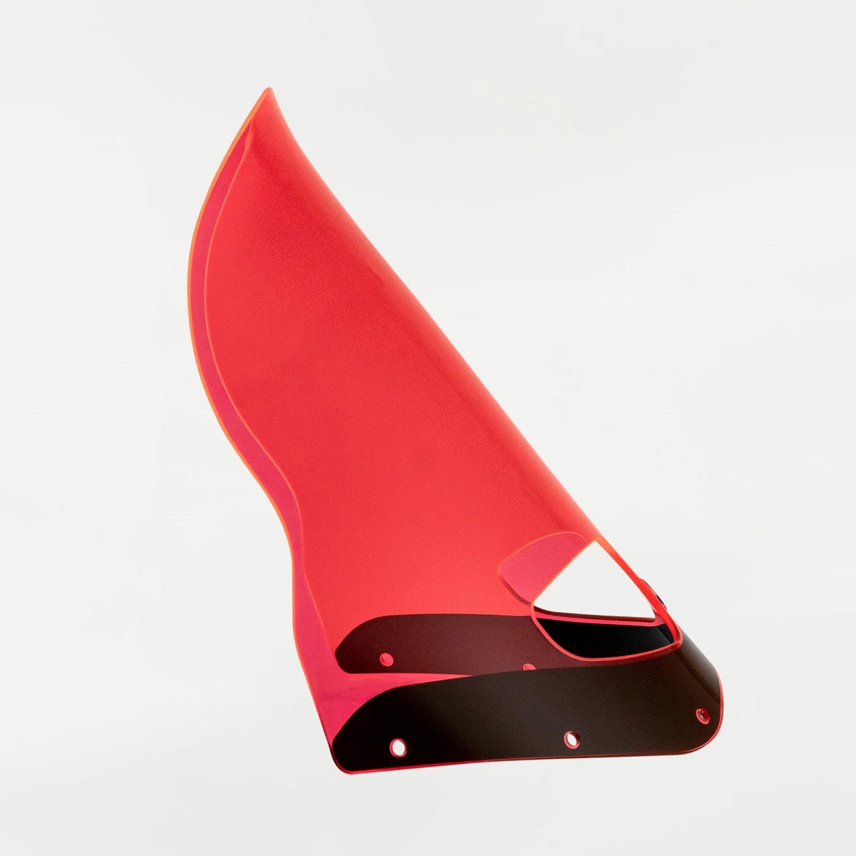 ロードウォリアー・フェアリング用 15インチ Flareウィンドシールド (ピンクアイス)3