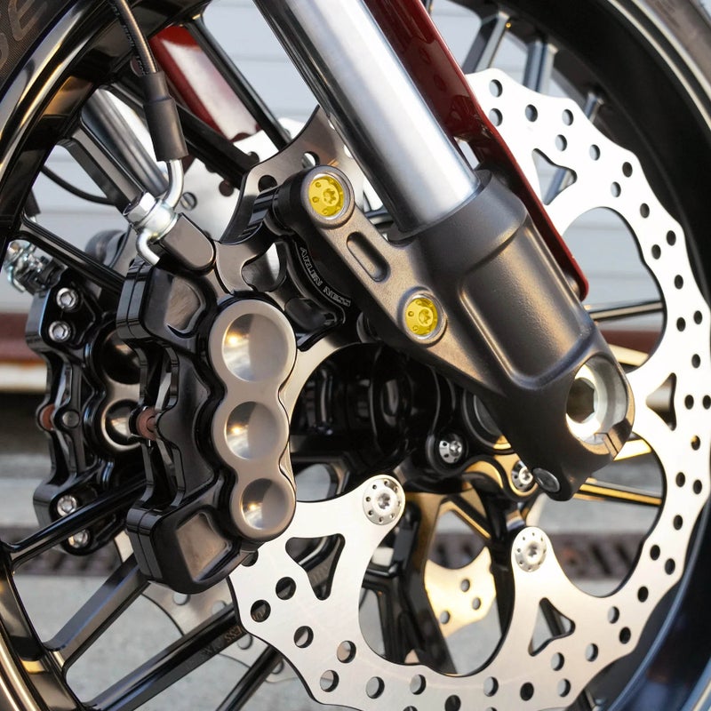 チタニウム ブレーキキャリパーボルト (ゴールド)