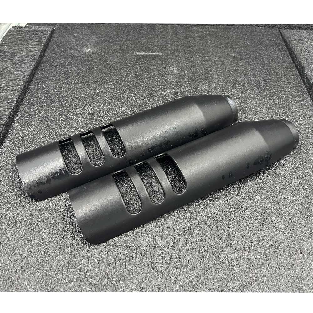 スポーツスター用北米マフラー バロニーカット パンチアウト 18mm