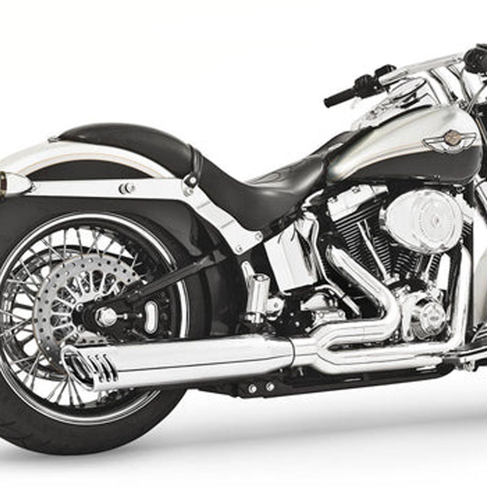 1986～2017 ソフテイル UNION 2-1 マフラー クローム/クロームエンド Freedom Performance 