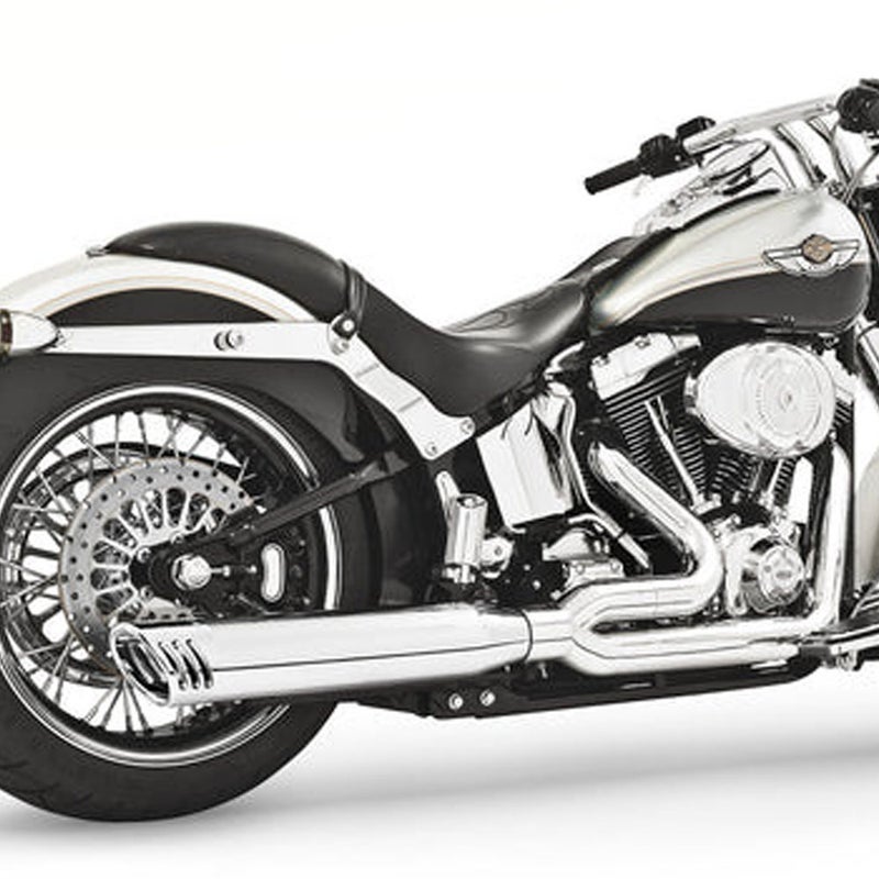 1986～2017 ソフテイル UNION 2-1 マフラー クローム/クロームエンド Freedom Performance 