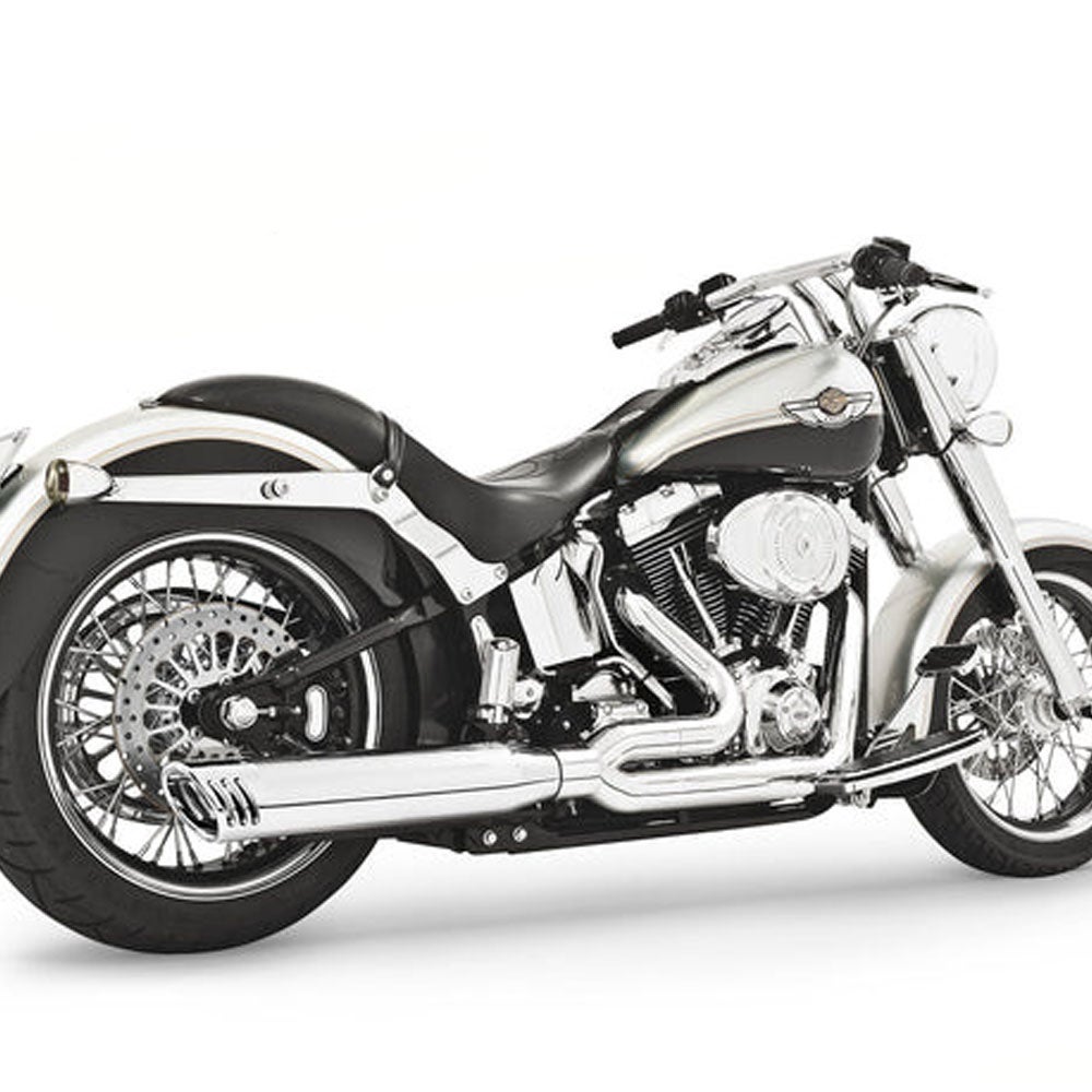 1986～2017 ソフテイル UNION 2-1 マフラー クローム/クロームエンド Freedom Performance 2