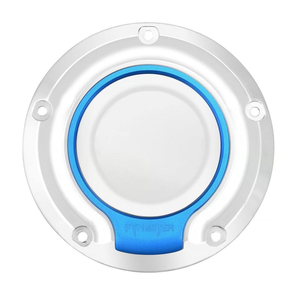 2019以降 ソフテイル ダービーカバー クローム/ブルー FANGSTER