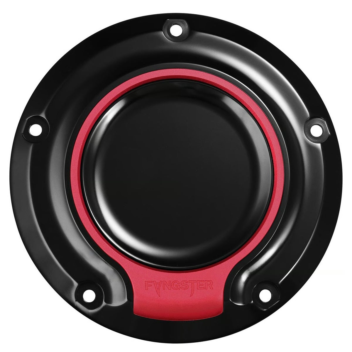 2016以降 ツーリング ダービーカバー ブラック/レッド FANGSTER 2