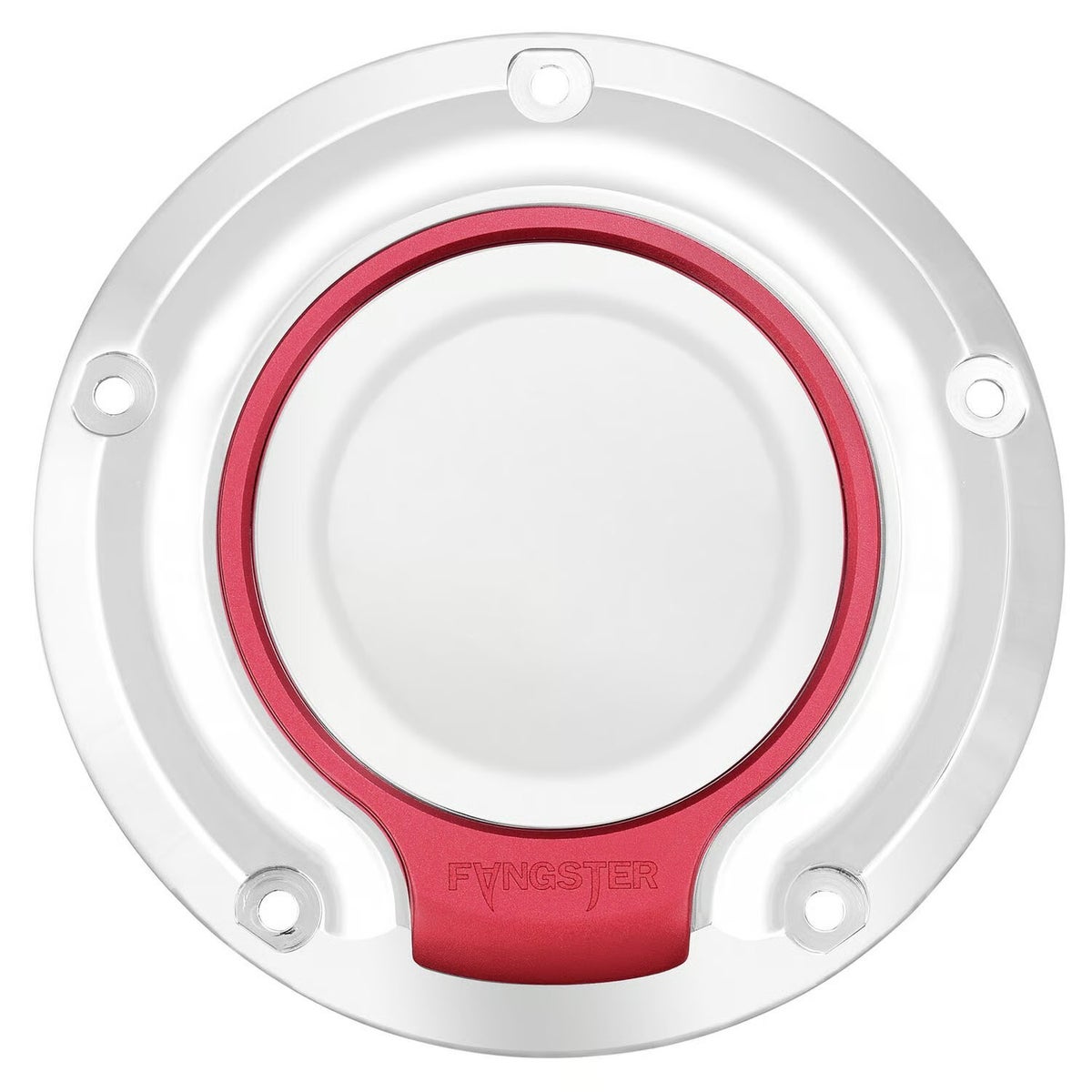 2016以降 ツーリング ダービーカバー クローム/レッド FANGSTER