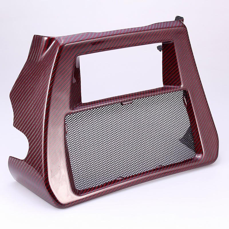 ドライカーボン・ラジエターカバー (レッド/艶有り)