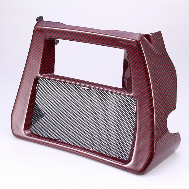 ドライカーボン・ラジエターカバー (レッド/艶有り)1