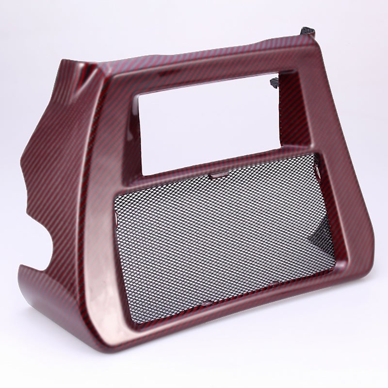 ドライカーボン・ラジエターカバー (レッド/艶消し)
