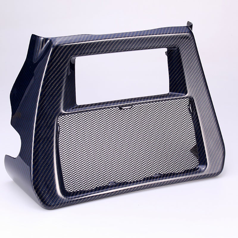 ドライカーボン・ラジエターカバー (ブルー/艶有り)