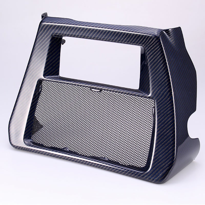 ドライカーボン・ラジエターカバー (ブルー/艶有り)1