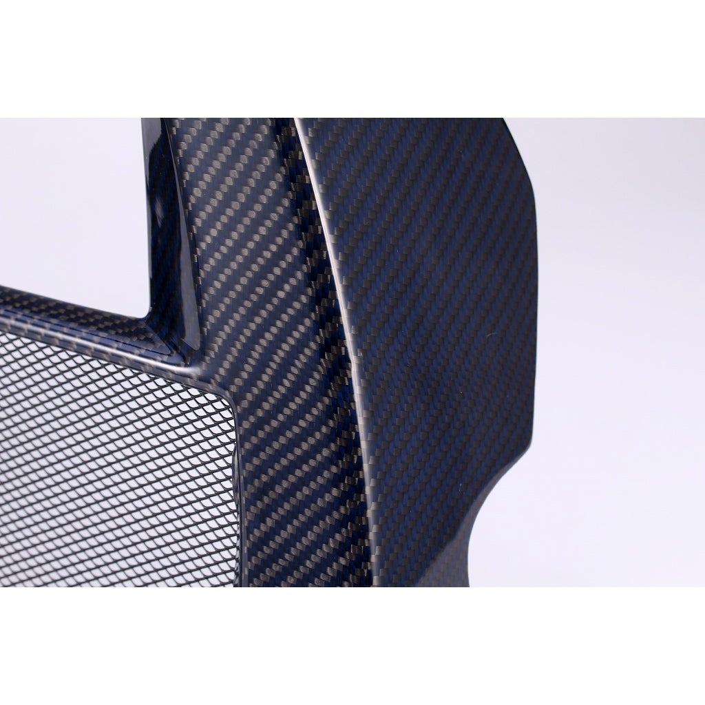 ドライカーボン・ラジエターカバー (ブルー/艶有り)2