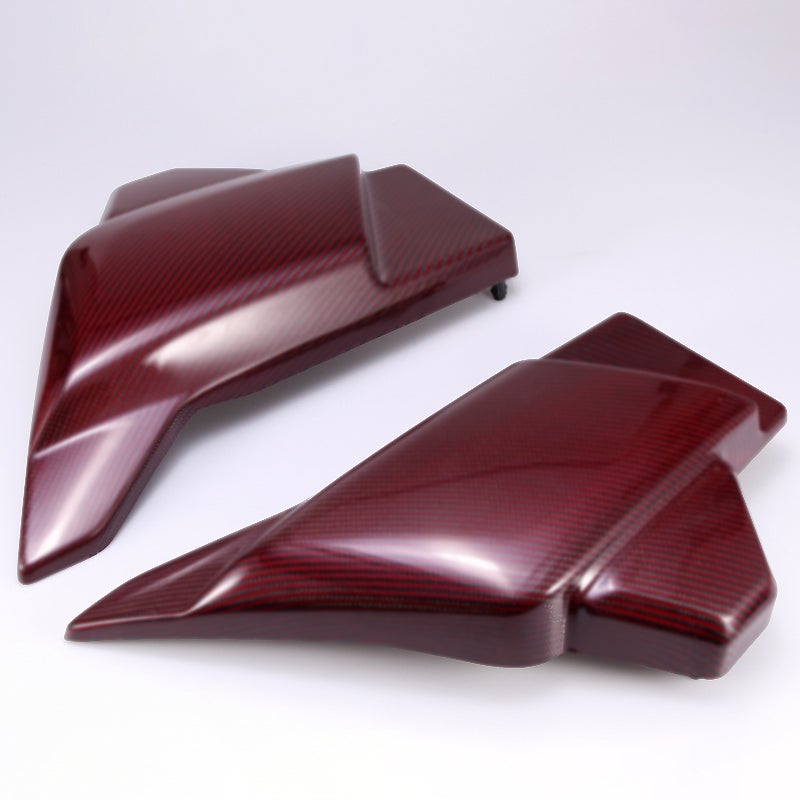 ドライカーボン・サイドカバーセット (レッド/艶消し)