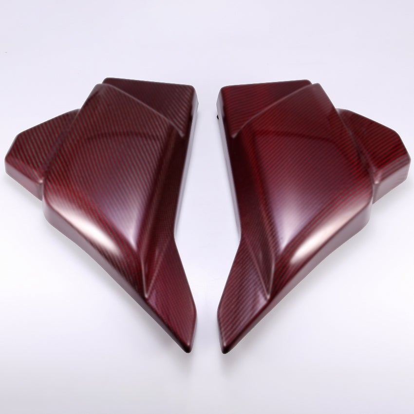 ドライカーボン・サイドカバーセット (レッド/艶消し)1