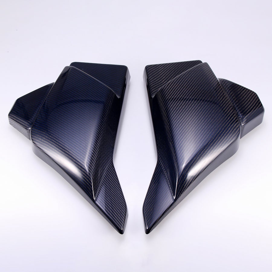 ドライカーボン・サイドカバーセット (ブルー/艶有り)1