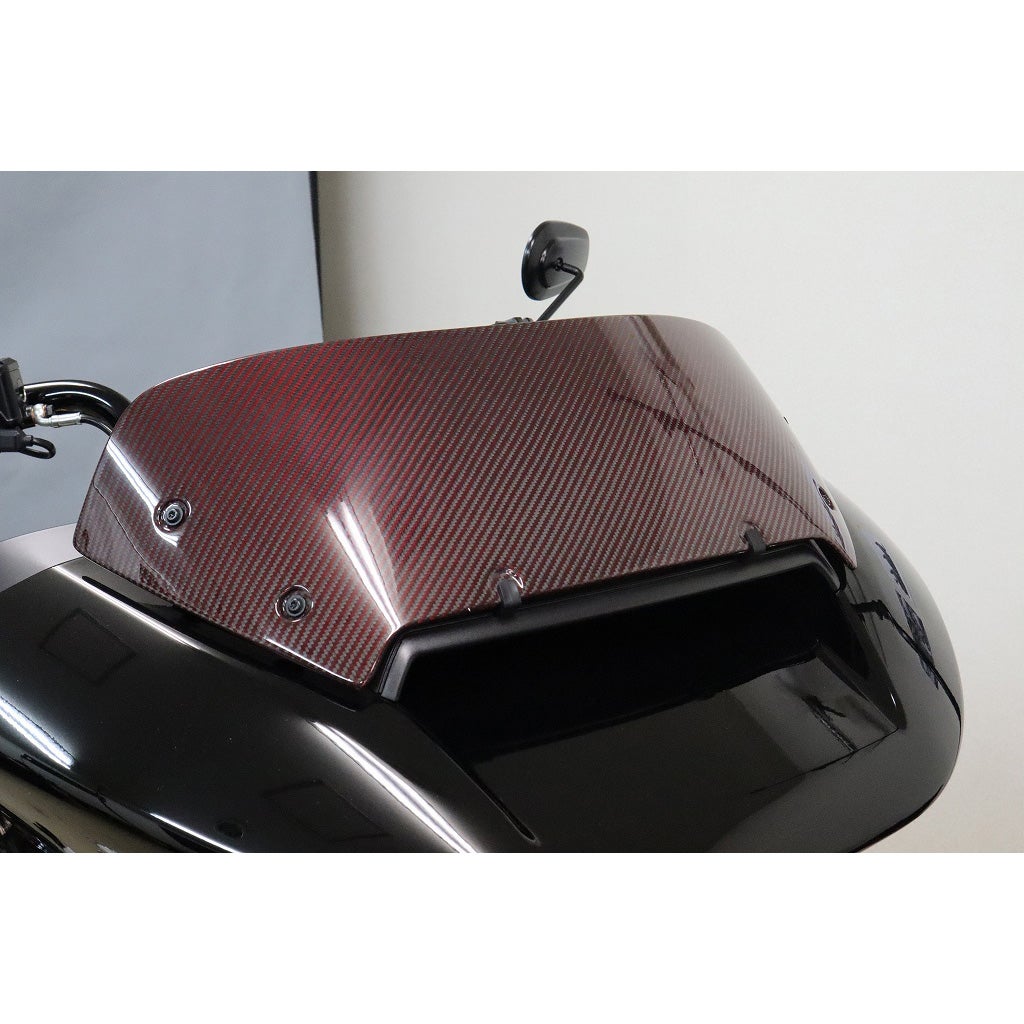 ドライカーボン・ウィンドシールド (レッド/艶有り)1