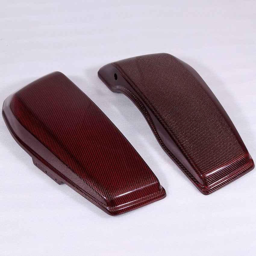 ドライカーボン・サドルバッグリッド (レッド/艶有り)1