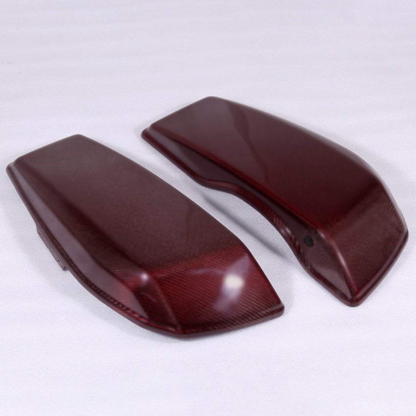 ドライカーボン・サドルバッグリッド (レッド/艶消し)