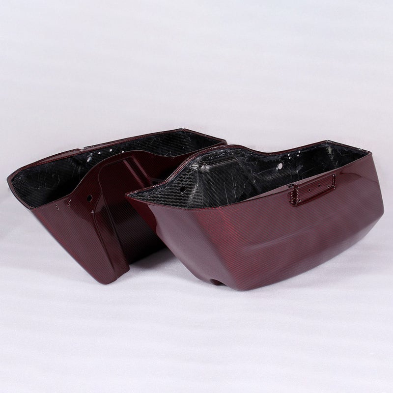 ドライカーボン・サドルバッグボトム (レッド/艶有り)