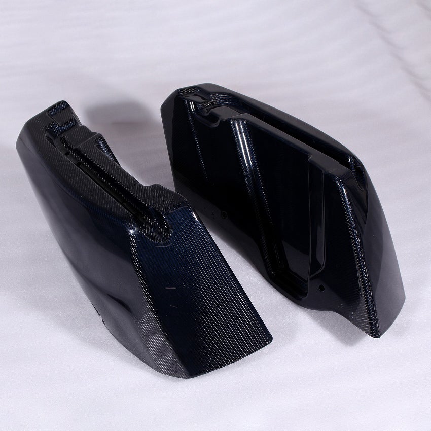 ドライカーボン・サドルバッグボトム (ブルー/艶有り)1