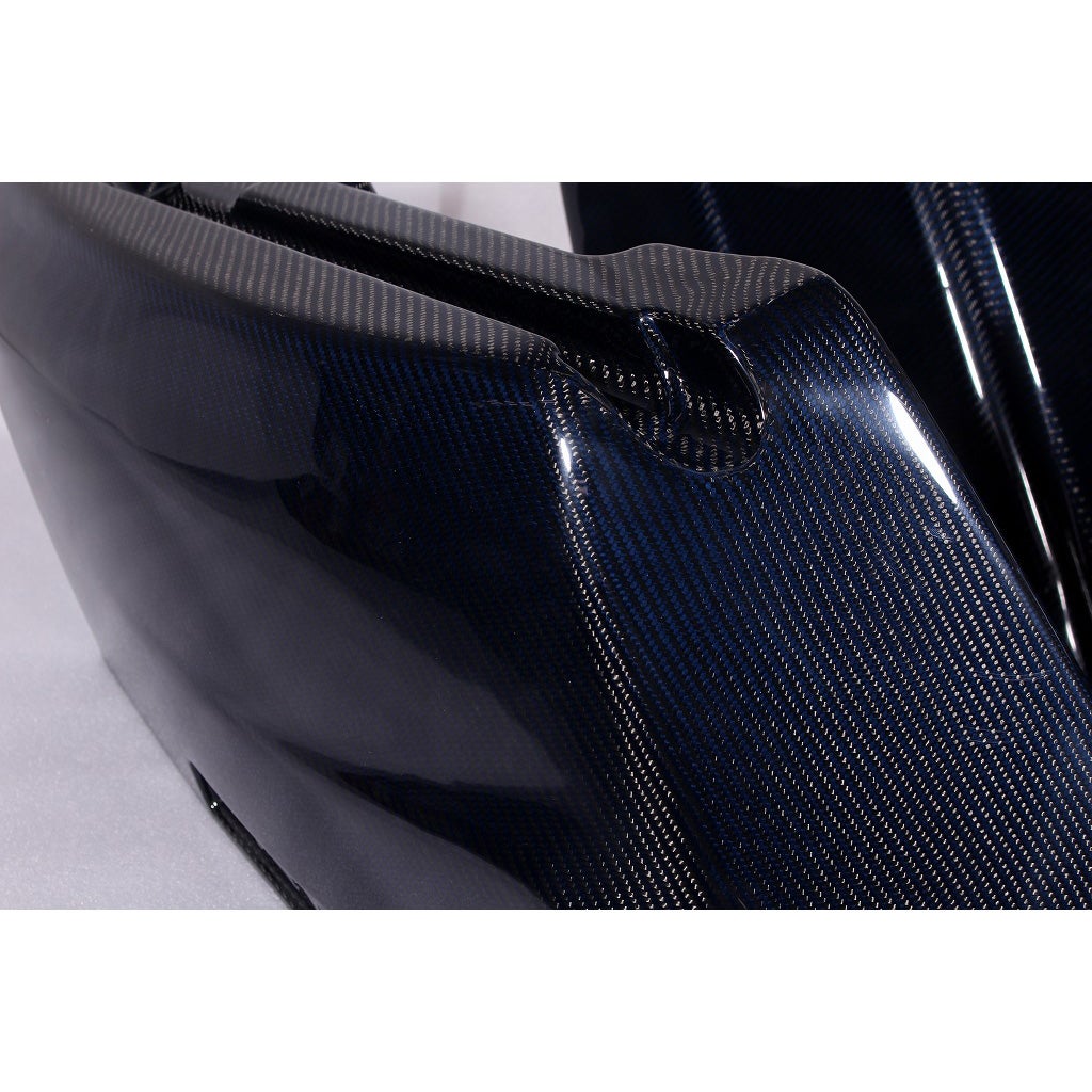 ドライカーボン・サドルバッグボトム (ブルー/艶有り)2