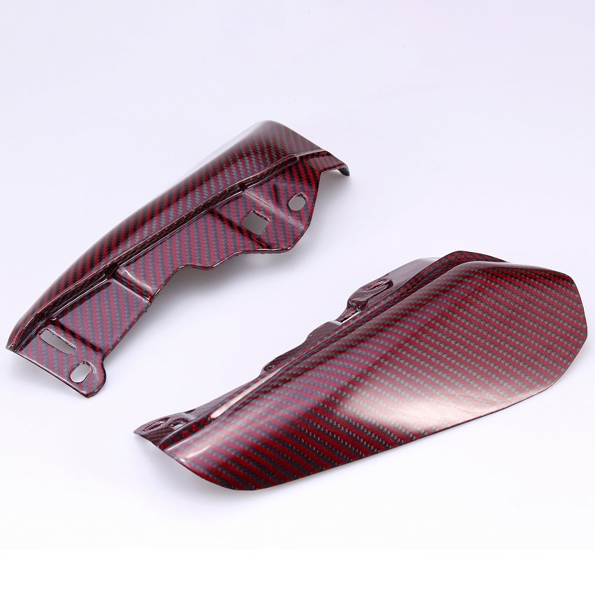 ドライカーボン・ヒートデフレクター (レッド・艶有り)