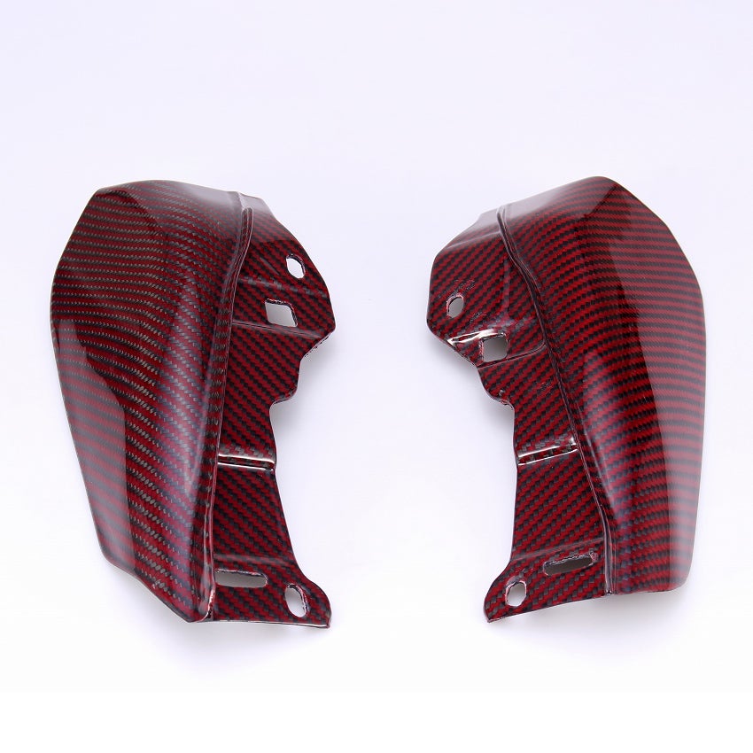 ドライカーボン・ヒートデフレクター (レッド・艶有り)1