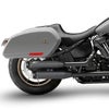 M8ソフテイル オーバーラップ 2in2 スリップオンマフラー マットブラック ZARD