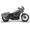 M8ソフテイル オーバーラップ 2in2 スリップオンマフラー マットブラック ZARD 2
