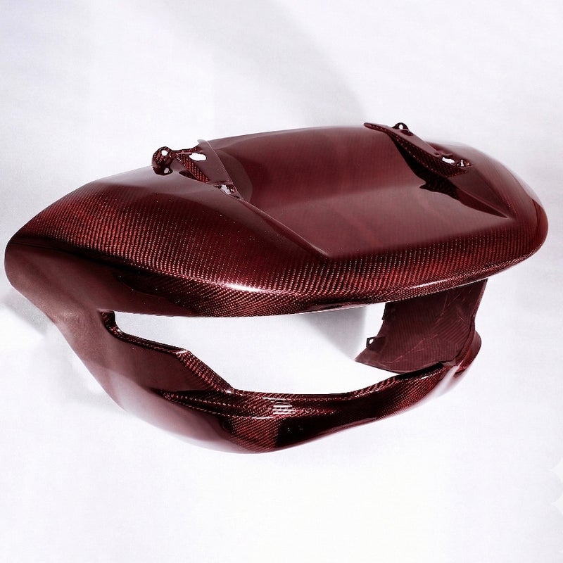 ドライカーボン・アウターフェアリング (レッド/艶有り)