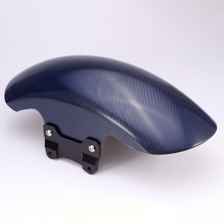 ドライカーボン ショートフロントフェンダー (ブルー/艶消し/ブラック)1