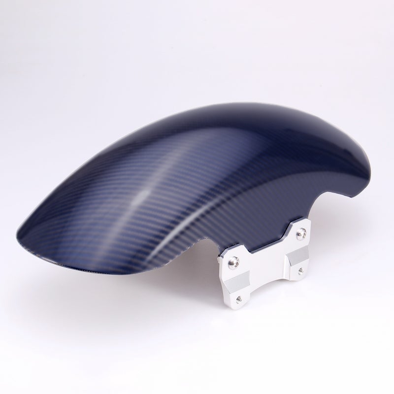 ドライカーボン ショートフロントフェンダー (ブルー/艶消し/シルバー)