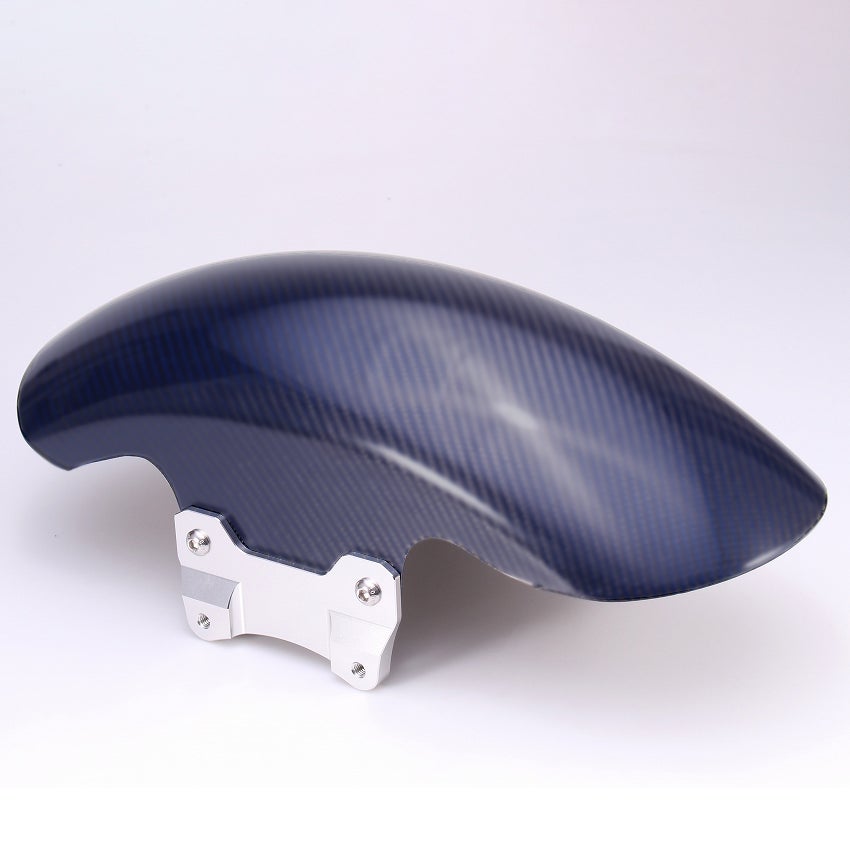 ドライカーボン ショートフロントフェンダー (ブルー/艶消し/シルバー)1
