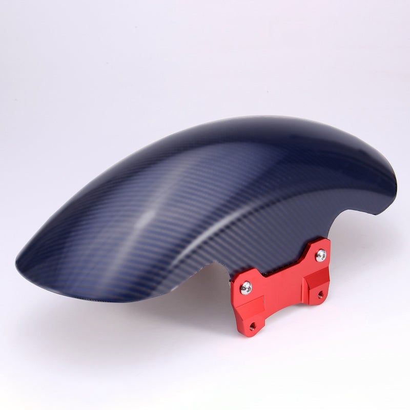 ドライカーボン ショートフロントフェンダー (ブルー/艶消し/レッド)
