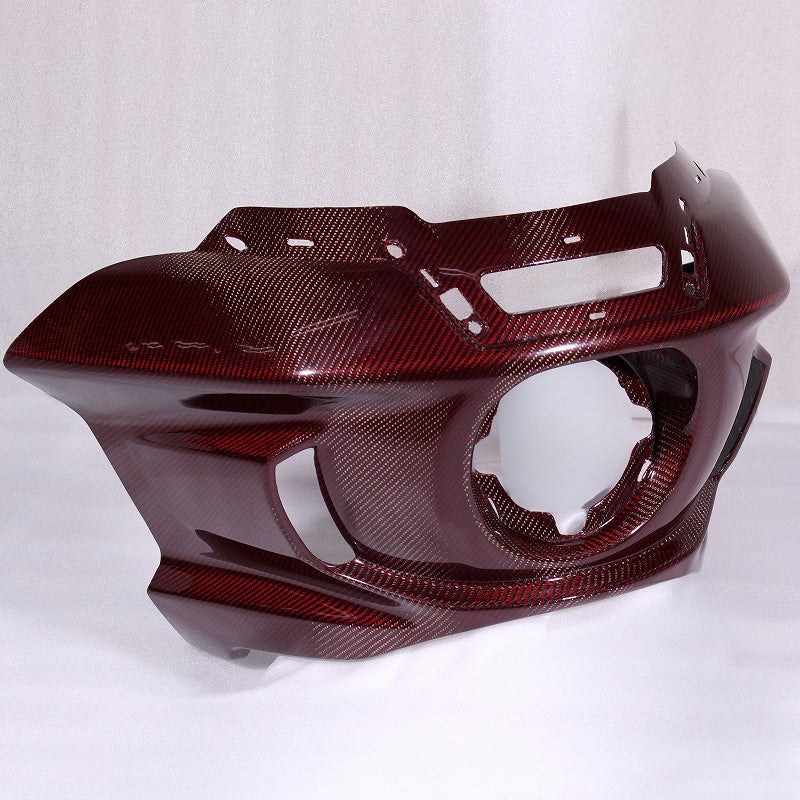 ドライカーボン・アッパーカウル (レッド/艶有り)