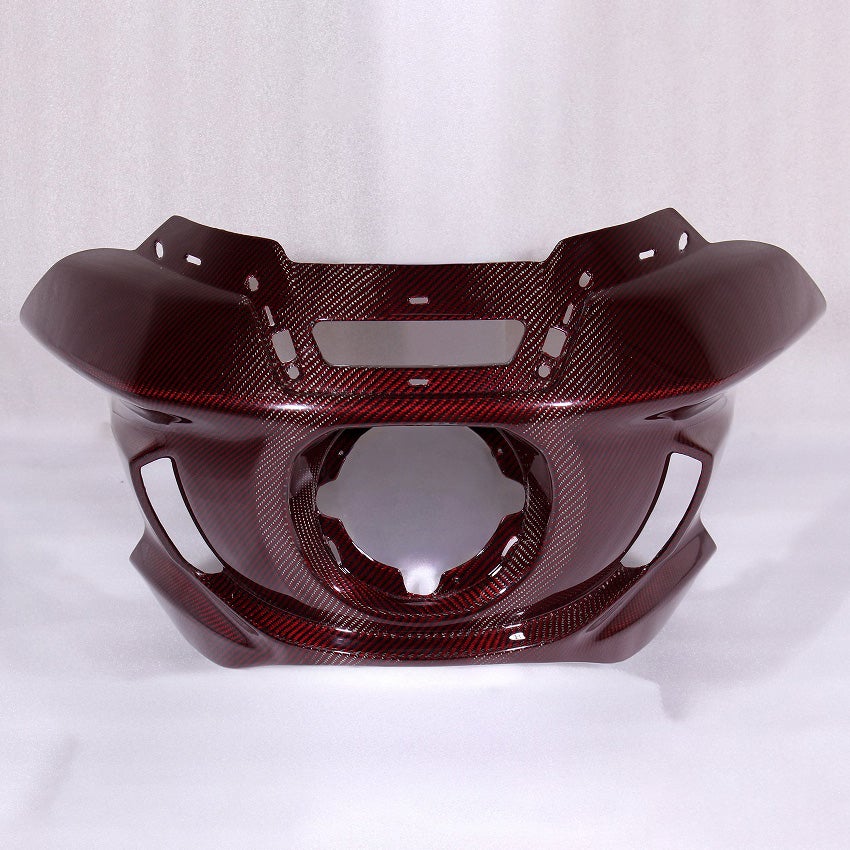 ドライカーボン・アッパーカウル (レッド/艶有り)1