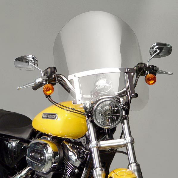 メンフィス SLIM ウインドシールド クリア 15インチ |ハーレーパーツ