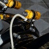 2014以降ツーリング リモートリザーバーマウント付き 4ポイントドッキングハードウェア ブラック HogWorkz （ホグワークズ）