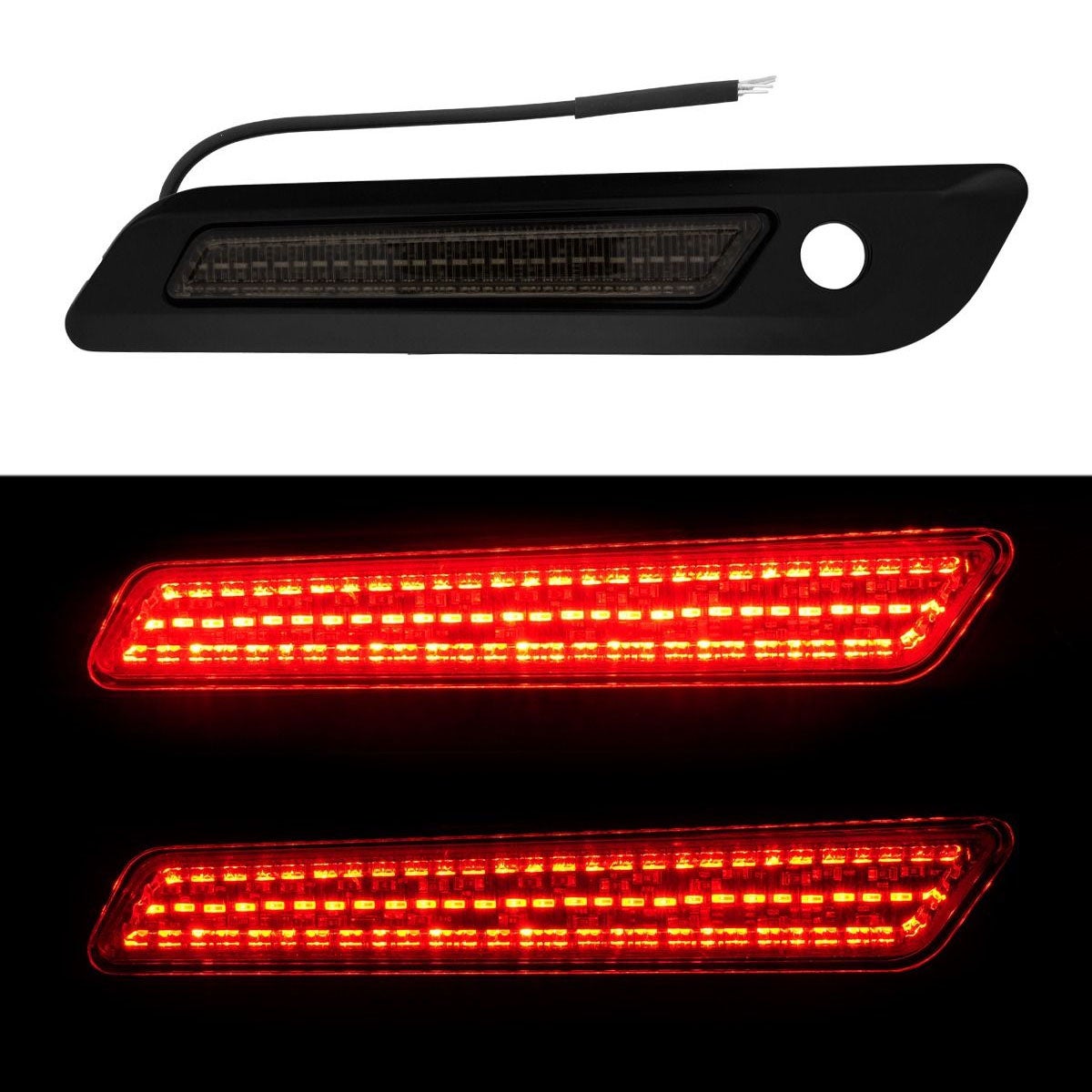 2024以降ツーリング LED サドルバッッグラッチカバー ブラック/スモークレンズ HogWorkz （ホグワークズ） 6