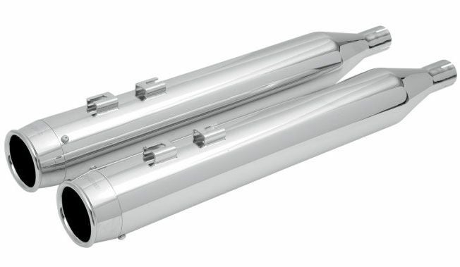 パイソン　4インチスリップオンマフラー　クロームビレットエンドキャップ-02