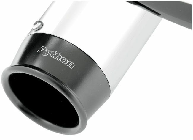 Python　4インチスリップオンマフラー　ブラックビレットエンドキャップ-02