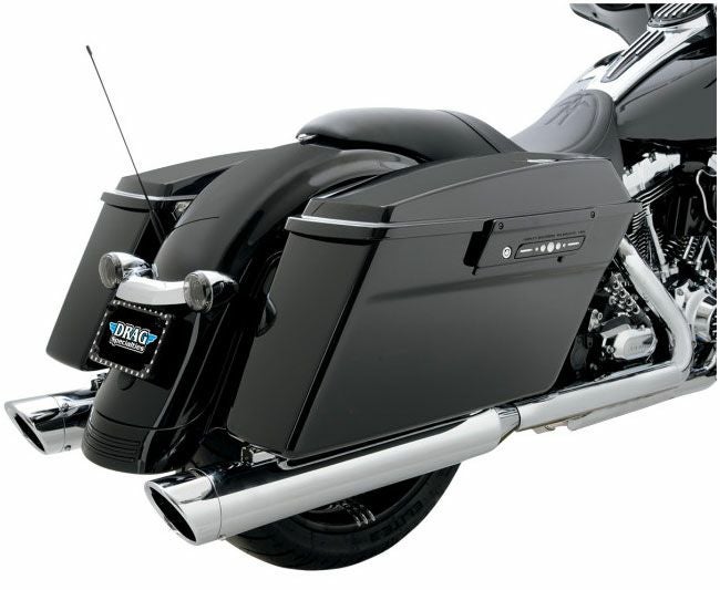 Python　4インチスリップオンマフラー　クロームビレットエンドキャップ-01