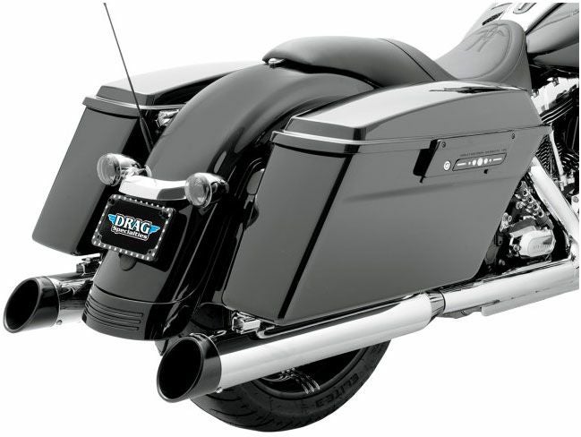 Python　4インチスリップオンマフラー　ブラックビレットエンドキャップ-01