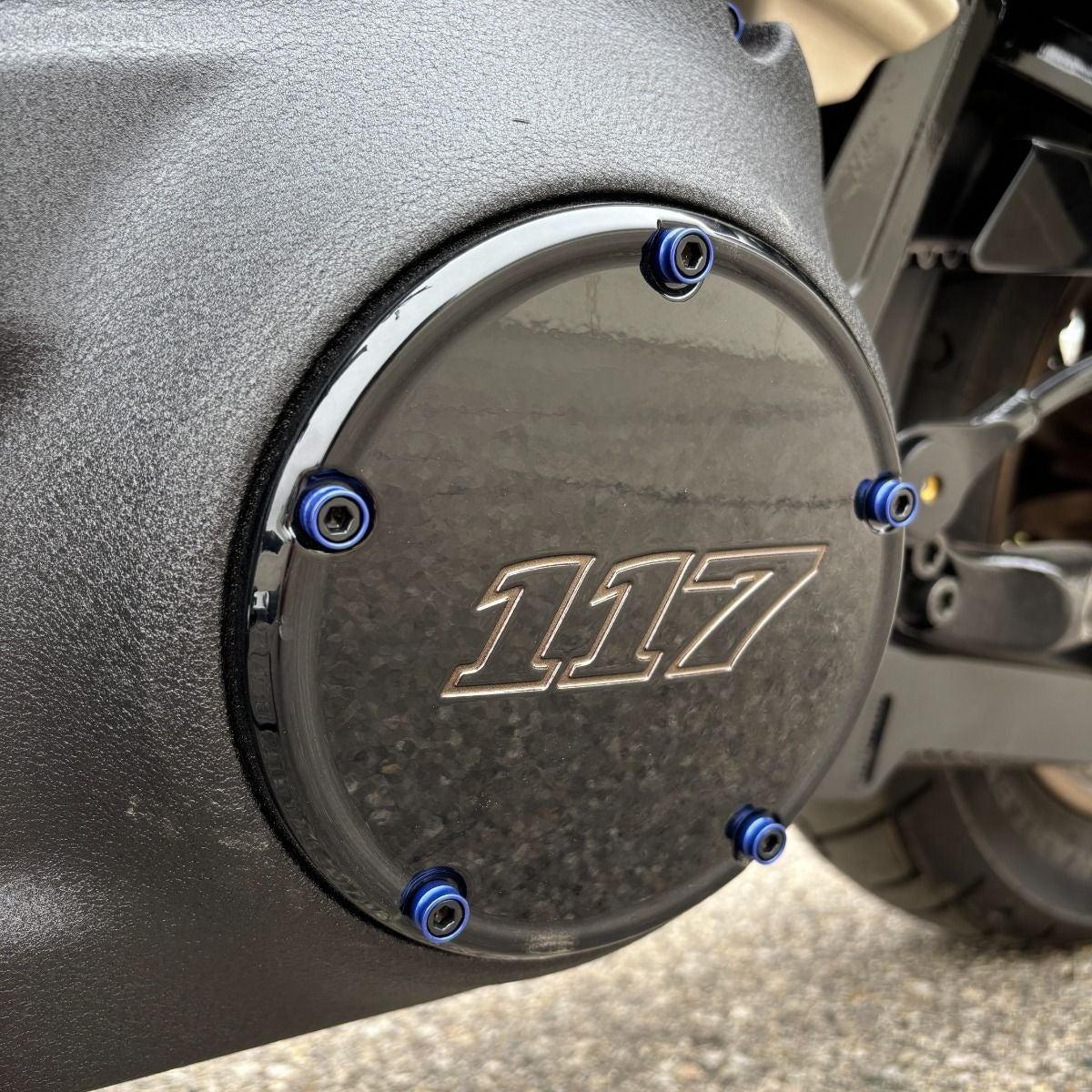  HOGWORKZ M8 エンジンカバーボルトセット (ブルー)3